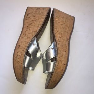 Sam Edelman Silver Reid Sandal, Size 8.5, EUC